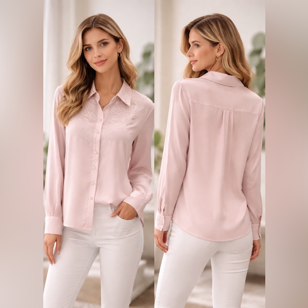 Christy Dawn Soft Pink Blouse